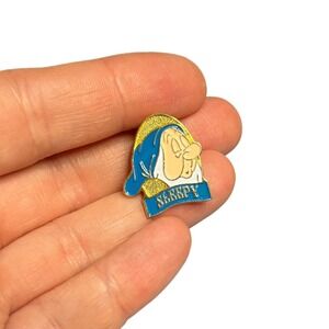 Sleepy Lapel Pin Snow White & The 7 Dwarfs Disney 1990's